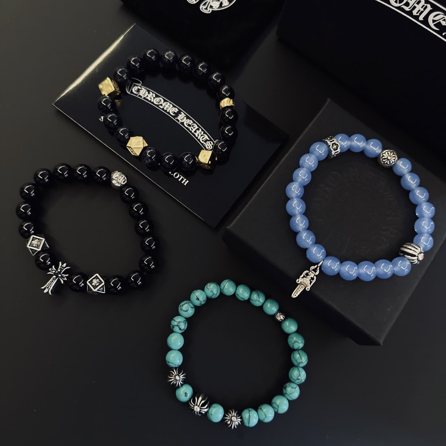 Chrome Hearts Beaded Bracelets Set